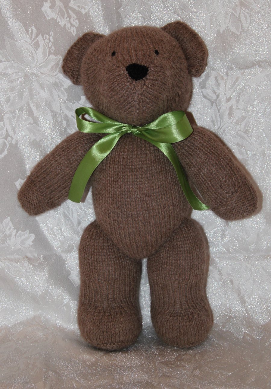 Hand Knitted 100% Alpaca Big Bear