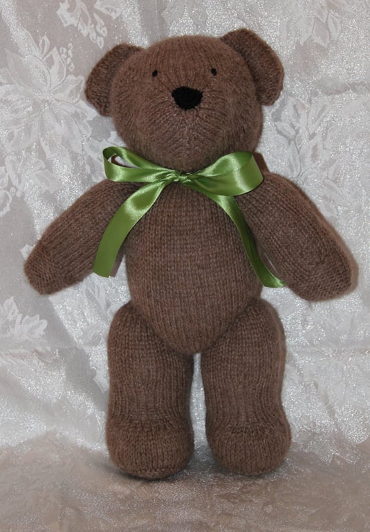 Hand Knitted 100% Alpaca Big Bear