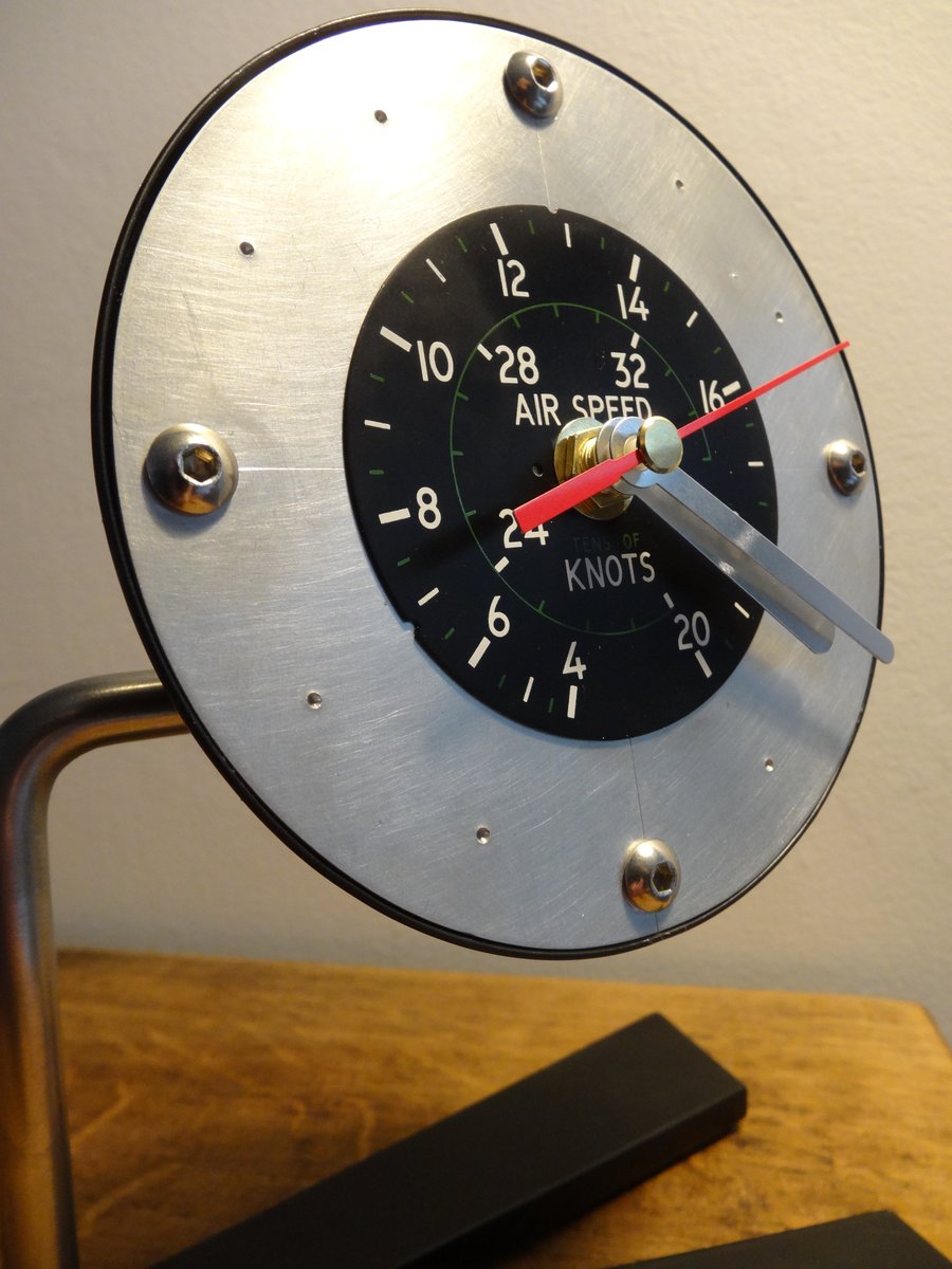 Unique small aviation themed clock