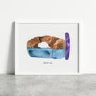 Tanera Beag Arch, The Summer Isles, Highland Landscapes A4 giclée art print