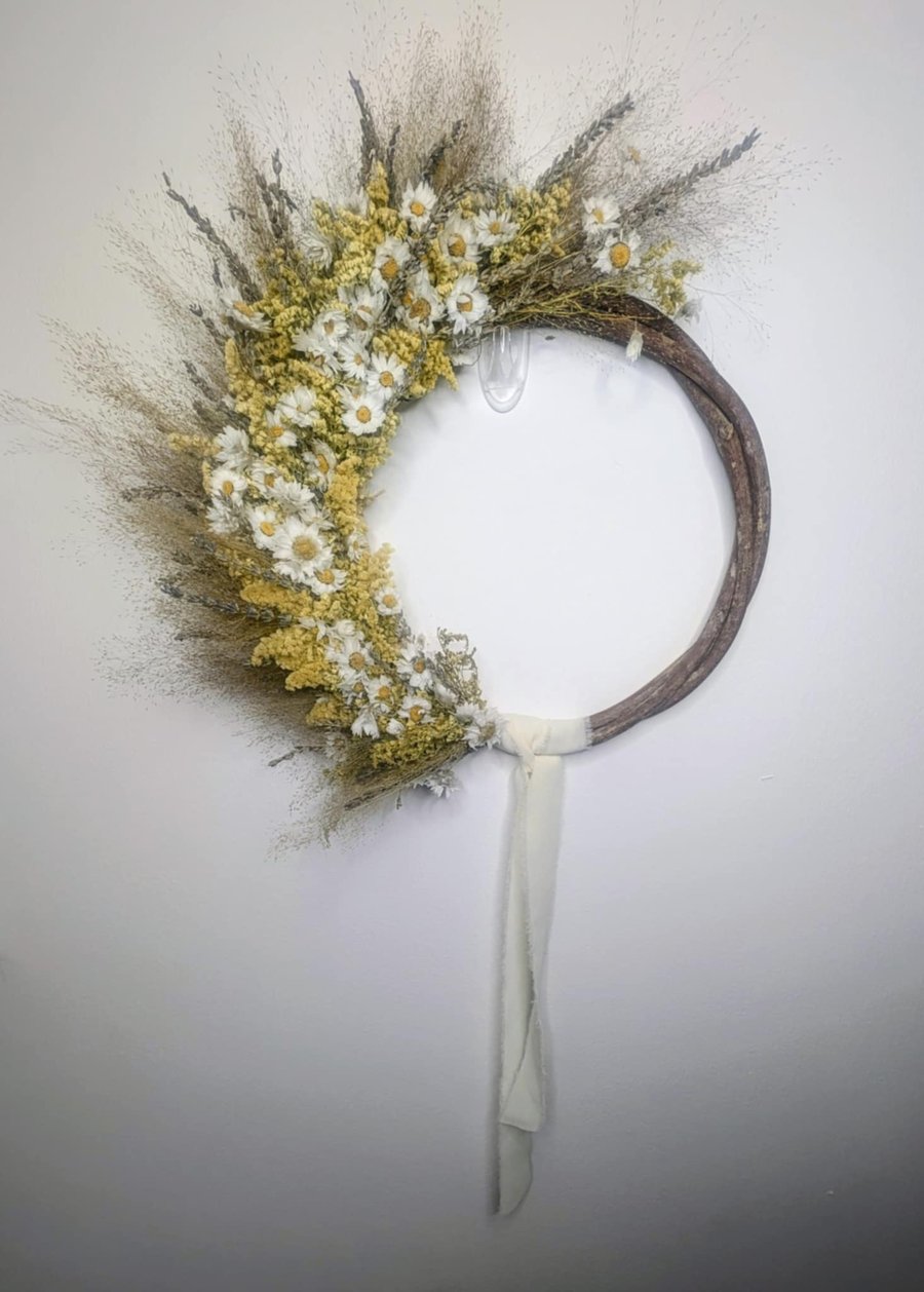 Summer Haze - Dried Floral Wreath