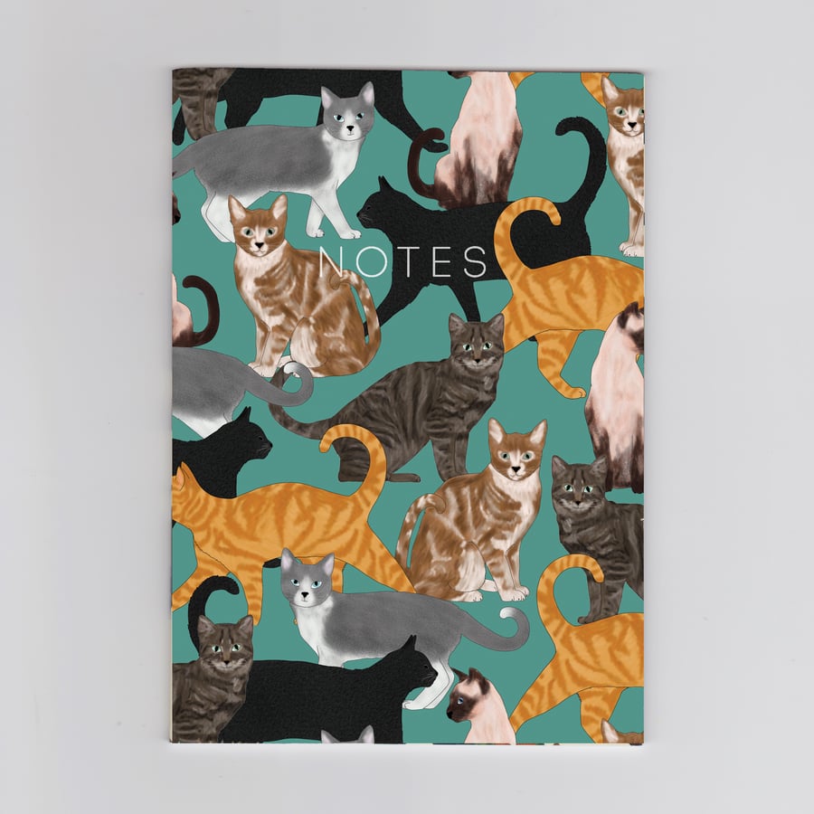 A6 Mini Notebook - Cats