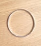 "August" - Sterling Silver Feature Hallmark Bangle - Made to any size - 27g  - Image 8