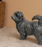 Standing Norfolk Terrier Dog Statue Large Bronze Resin Garden Sculpture - Image 2