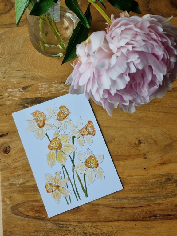 Daffodils - Fine Art A5 Print