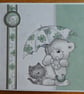 Good Luck Card - Bear and Cat - Image 3