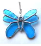 Butterfly Stained Glass Suncatcher Turquoise - Image 3