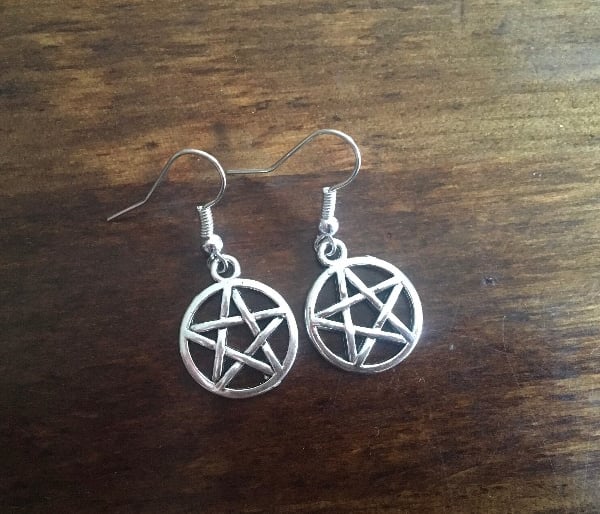 Pentacle earrings 