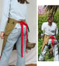 Gardeners Apron with Harvesting Pouch, Pockets for Secateurs & Phone.Tan Canvas  - Image 8