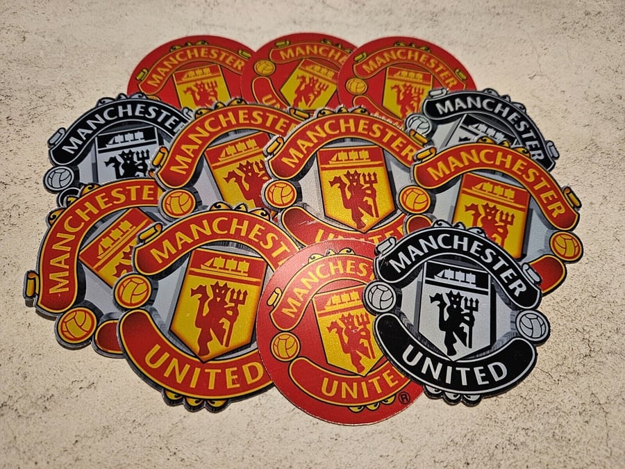 12 Manchester united holographic stickers