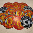 12 Manchester united holographic stickers