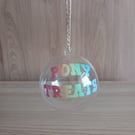 Pony Treats Fillable Bauble Christmas Tree Decoration Horse Treat Storage