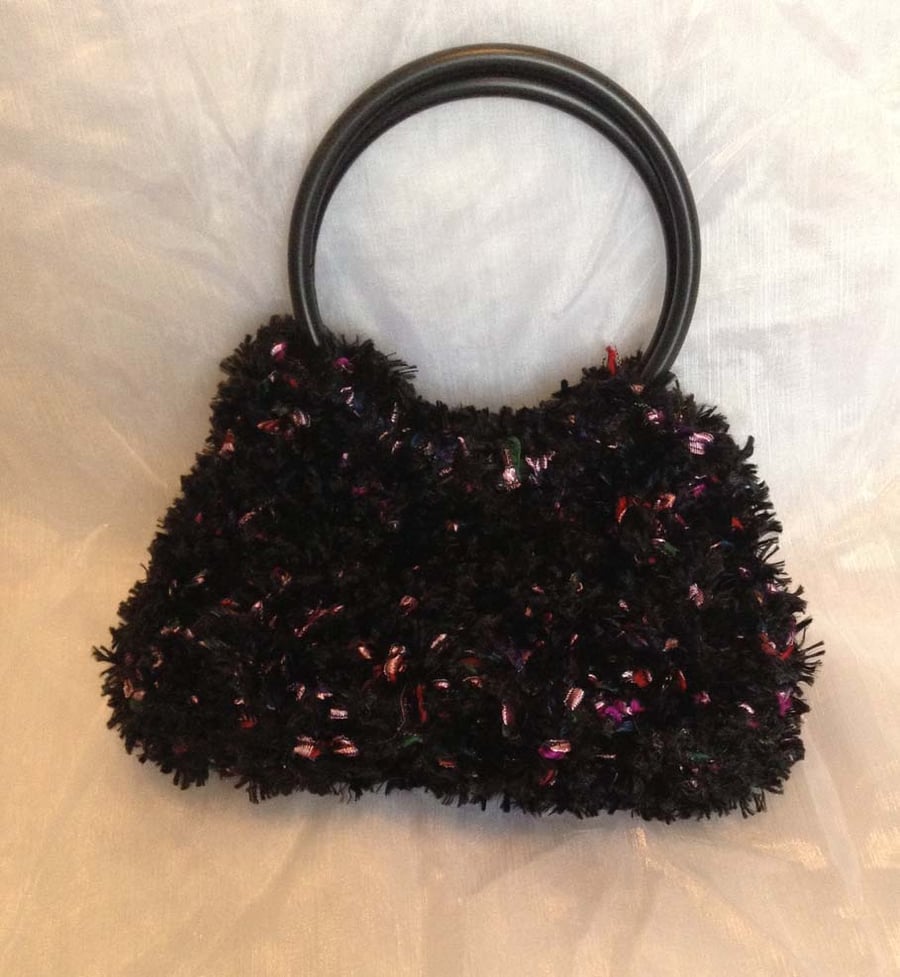 Little Multicolored  knitted hand bag