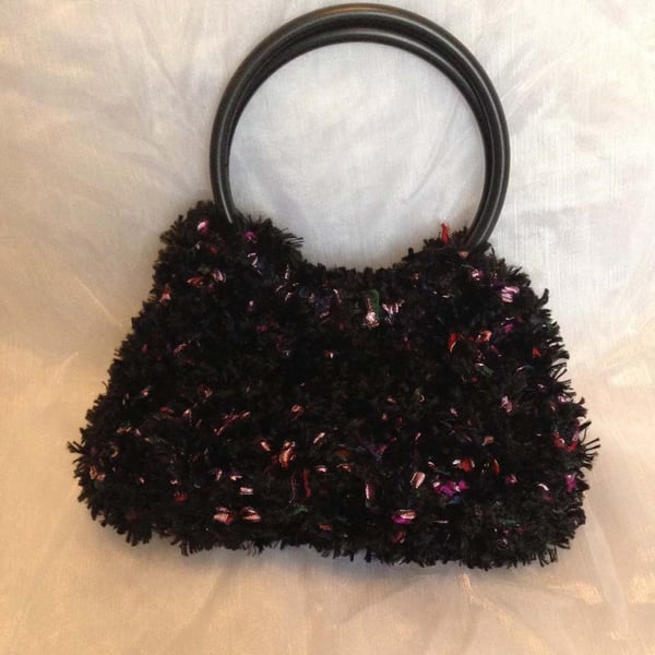 Little Multicolored  knitted hand bag
