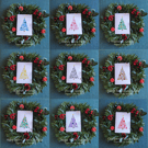 Single & Direct to Recipient - Handmade "Watercolour Wonderland" Christmas Cards