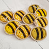  Handmade Bee brooch in cotton and felt
