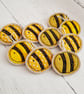  Handmade Bee brooch in cotton and felt