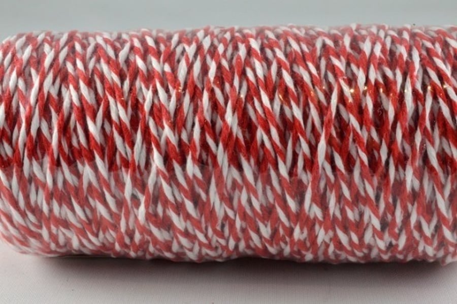 10 metres red Bakers twine 1.5mm wide