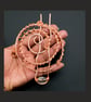 Antique Copper Spiral Bun Cage, Twisted Copper Hair Pin,Bun Holder for Long hair - Image 7