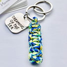 Paracord Keyring. Paracord Key Fob. Key Fob. Beach Keyring. Quote Keyring. Keys