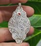 Silver and enamel seahorse pendant  - Image 5