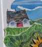 The Prize Sunflower - Original miniature collage. A5 Mounted - Image 2