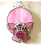 Pig Suncatcher Stained Glass Handmade Pink Piggy - Image 3