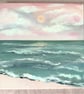 Pastel Seascape Coastal Acrylic Painting 