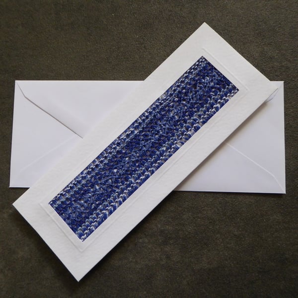 Individually Hand Crafted Textile Blank Card