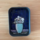 Mini mosaic in tabacco tin