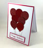 Handmade red balloons birthday card with matching gift tag - Image 4