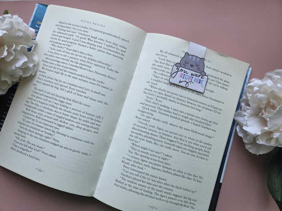 Cat Magnetic Bookmark Bookish Gift Cute Bookmark