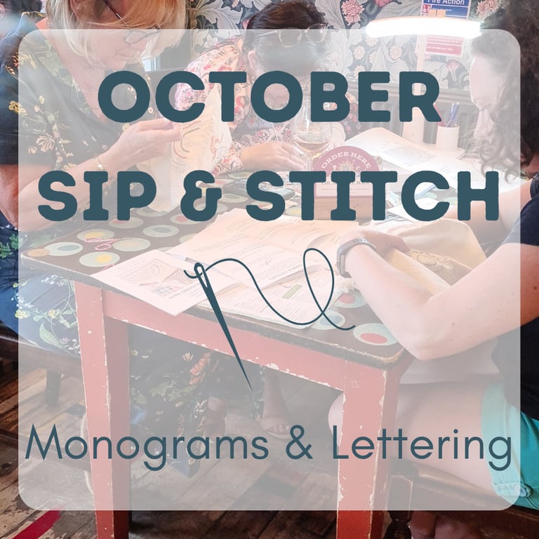 Sip & Stitch OCTOBER – Creative Workshop at Granello Lounge