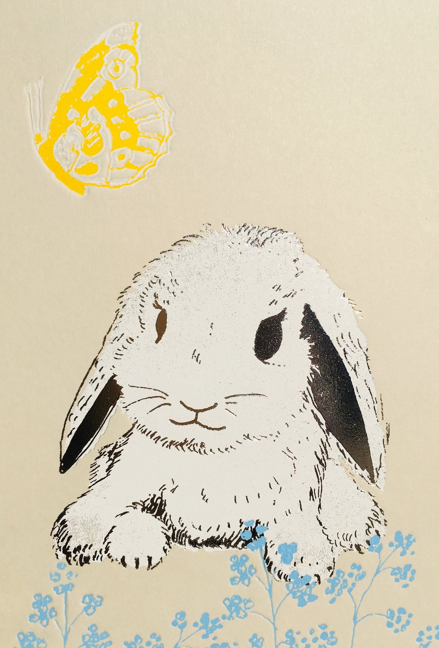 Baby Lop Bunny - Greetings Card