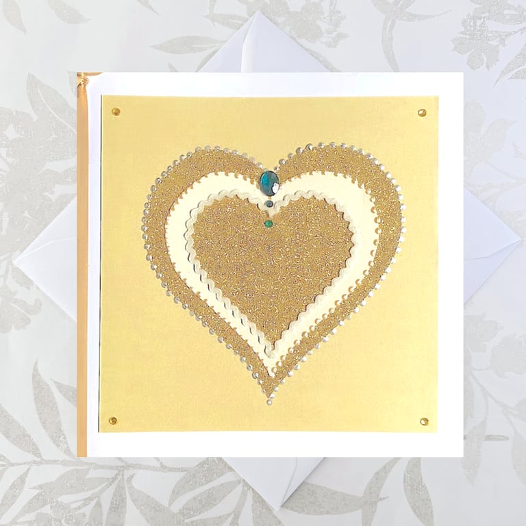 Golden wedding anniversary card - 50th wedding anniversary card