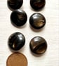 Six 2cm Dark brown buttons with shank  - Image 7