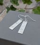 Sterling Silver Long Autumn Leaves Long Rectangle Earrings - JBJ1113 - Image 2