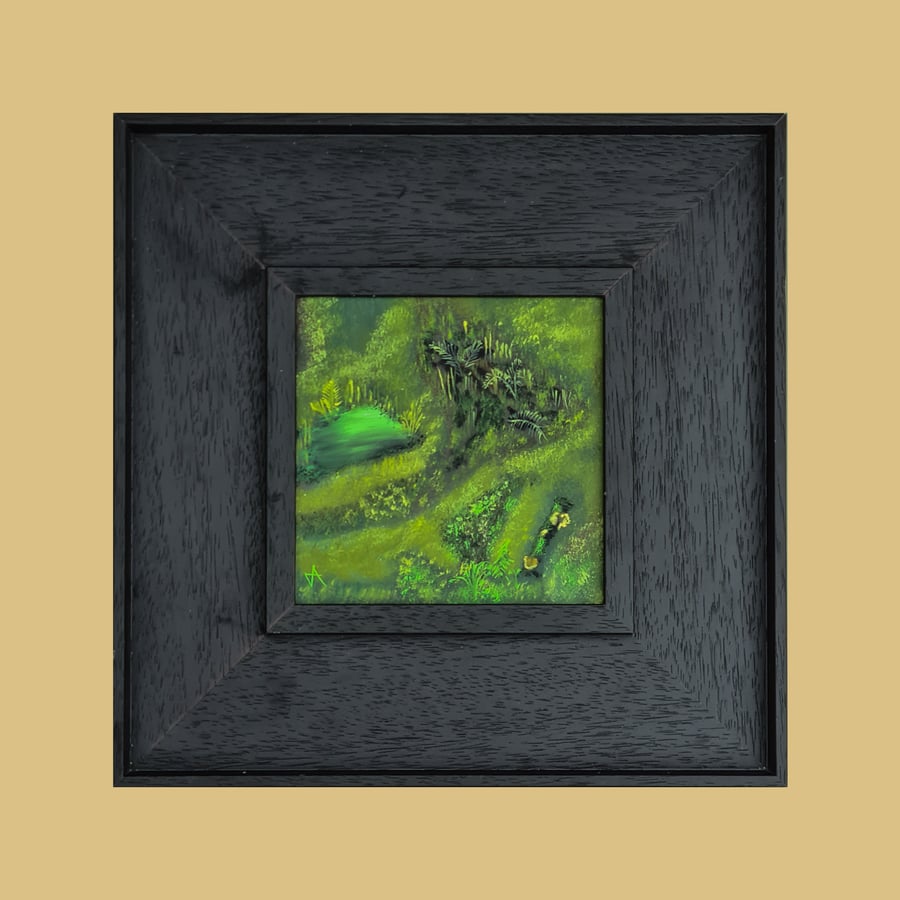 Ancient Woodland, original oil on board