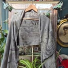 naturally dyed organic cotton wrap, scarf