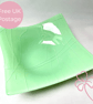 Mint Green Streaky Fused Glass Bowl - Image 1