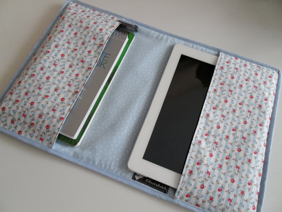 Handmade Fabric A5 folder (iPad sleeve)