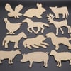 Templates - Collection of 12 Assorted Animals (Set1)