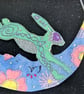 The Moon Hare – Handmade Textile Statement Necklace - Image 5