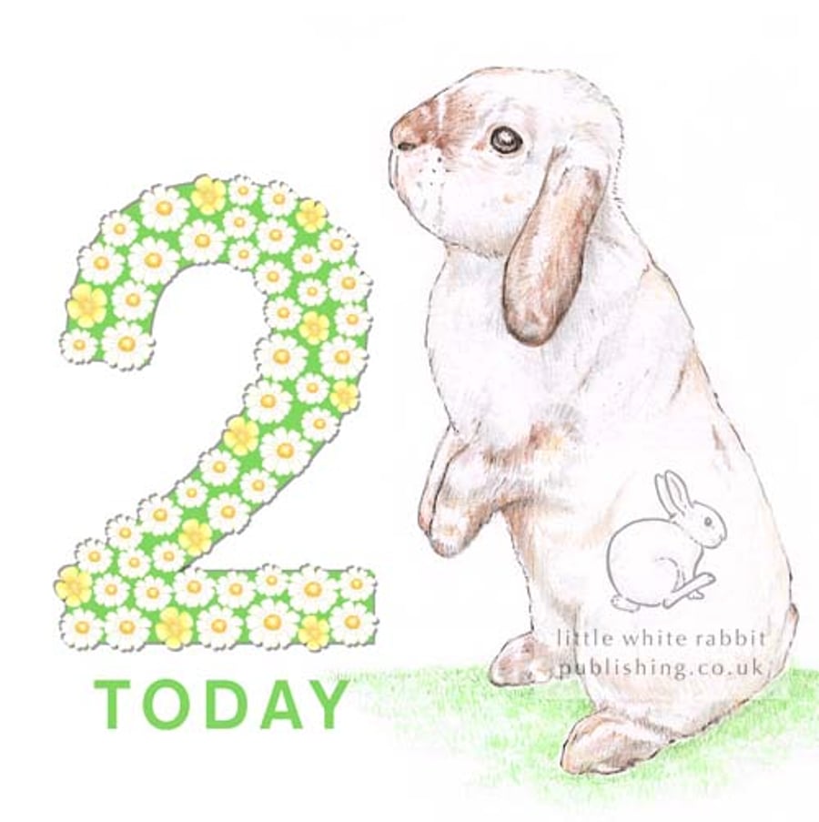 Beatrix the Rabbit - 2 Today Card