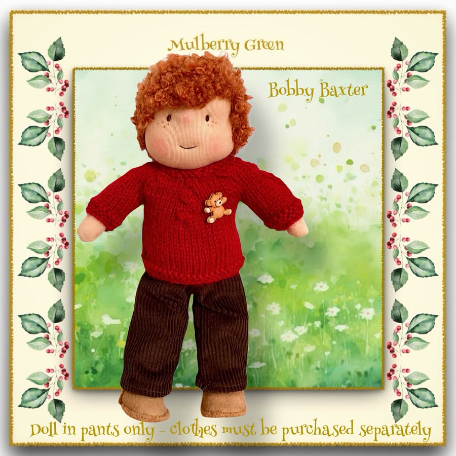 Doll - Bobby Baxter - a handcrafted Mulberry Green doll 