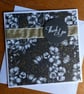 Thank You Card - Floral Black and Gold - Image 7