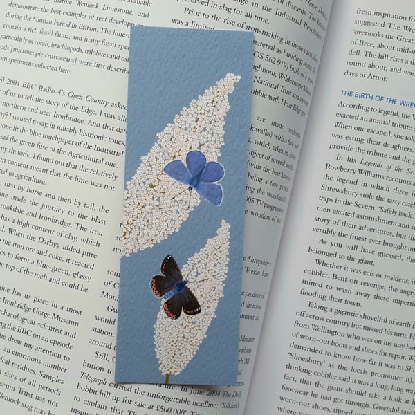 Common Blue Butterfly Bookmark