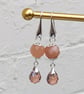 Moonstone drop earrings, handmade earrings - Image 3