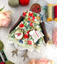 Bobbin,  A  Tiny Hand Embroidered Robin Folk Art Doll - Image 3
