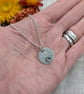 Sterling Silver Flower Disc Necklace with Citrine - JBJ6018 - Image 2